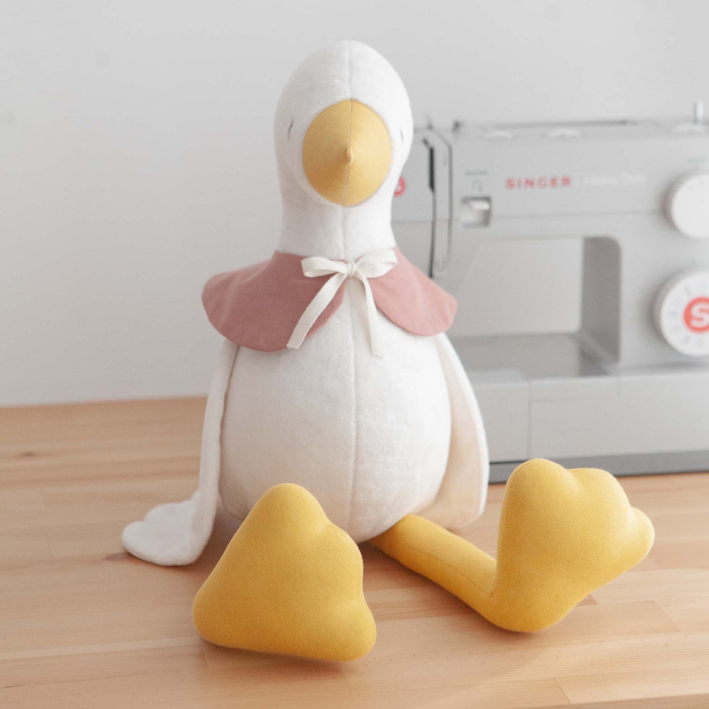 Handmade Plush Toy / Goose / baby room decor / 15 inches tall