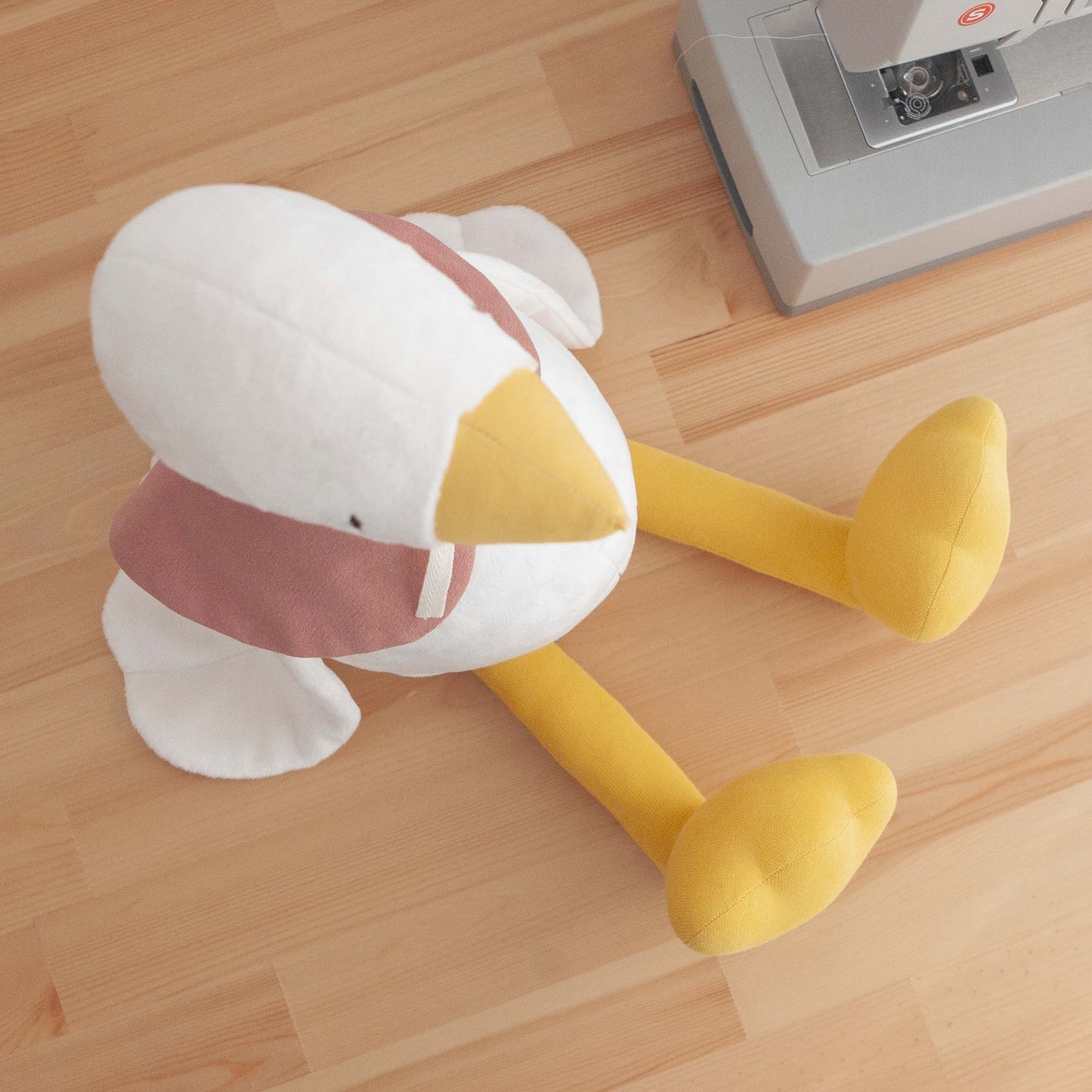 Handmade Plush Toy / Goose / baby room decor / 15 inches tall