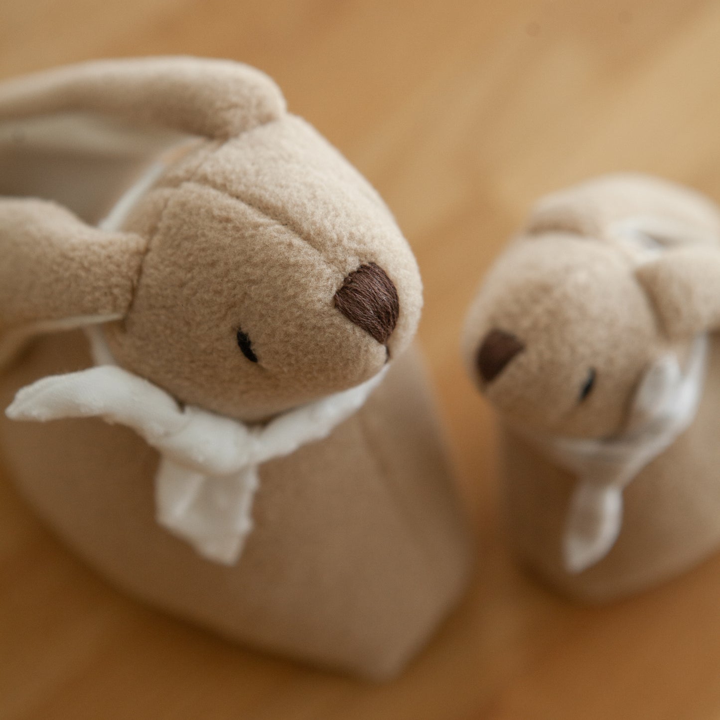 Handmade Plush Toy / Bunny Family of Two: Mom + Baby