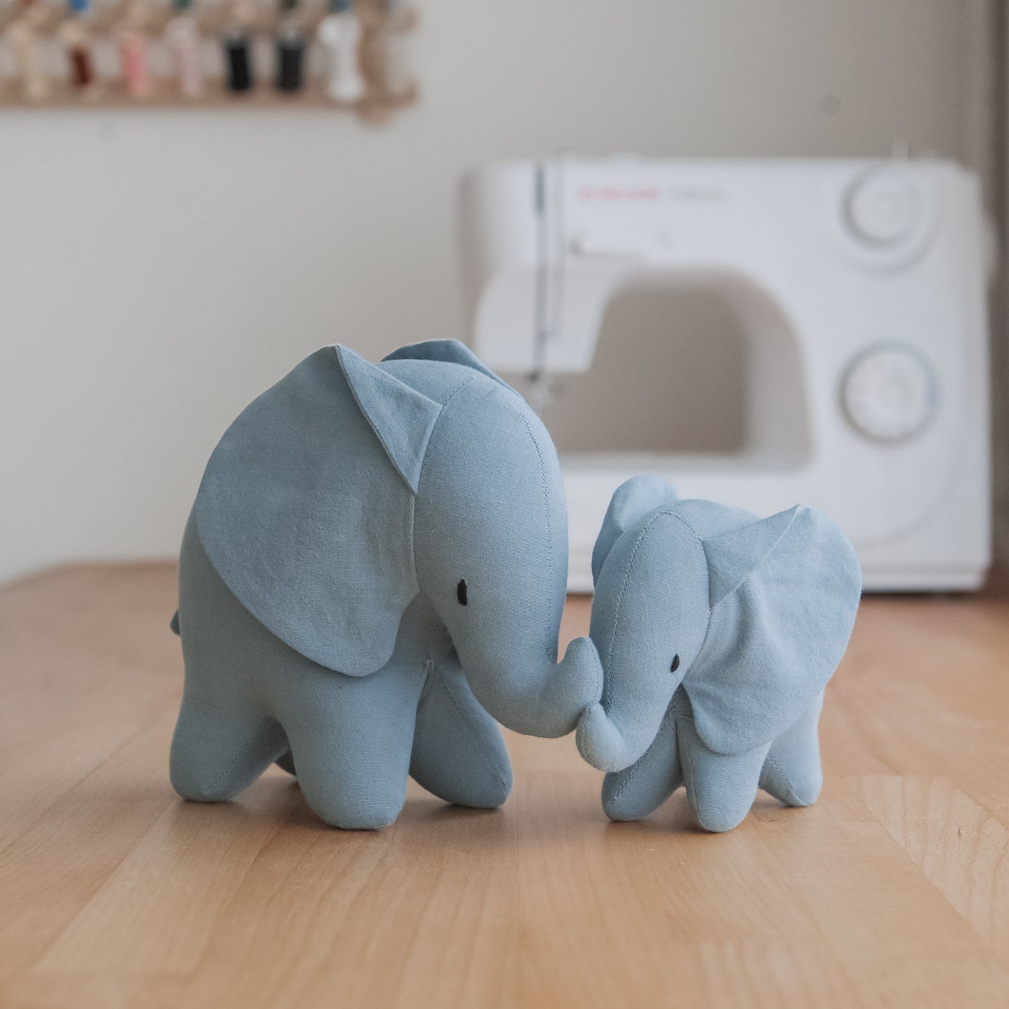 Elephants / handmade toy / baby room decor