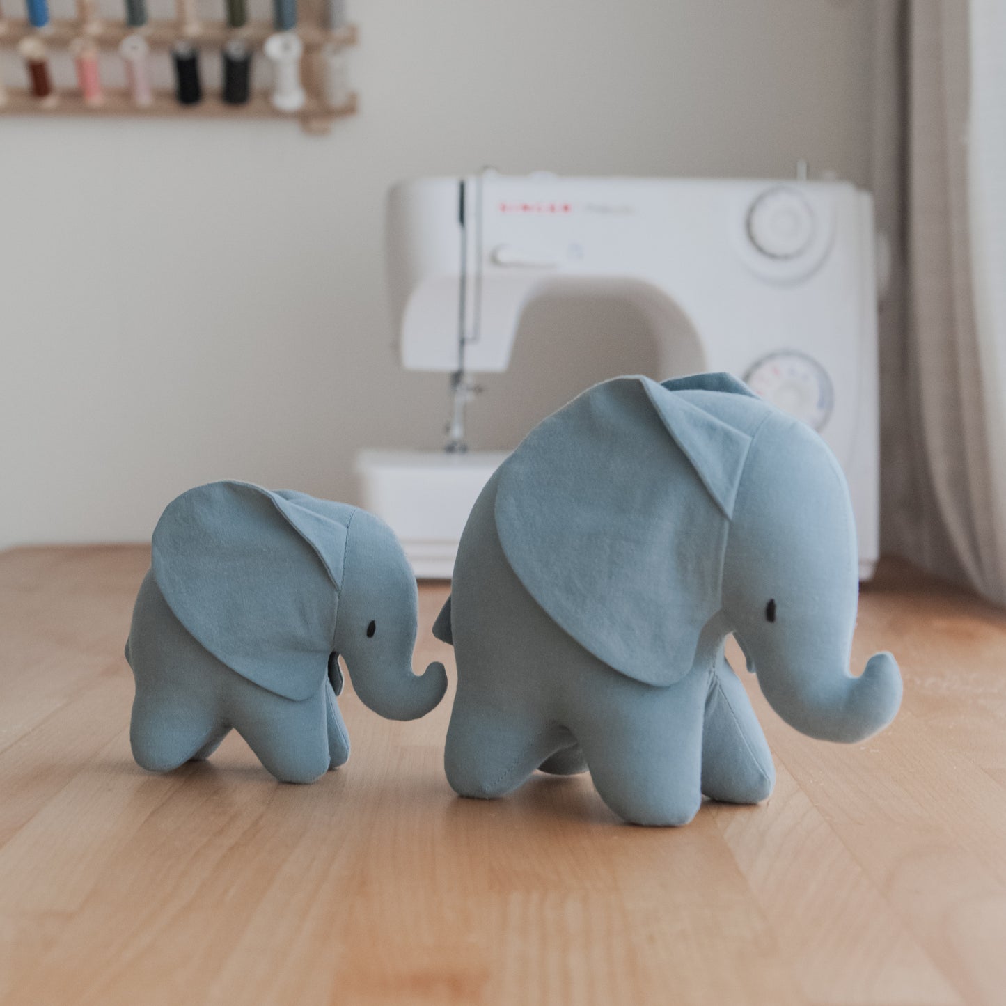 Elephants / handmade toy / baby room decor