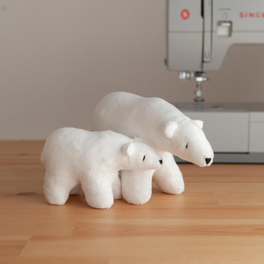 Polar Bear Toy / PDF Pattern and Sewing Tutorial