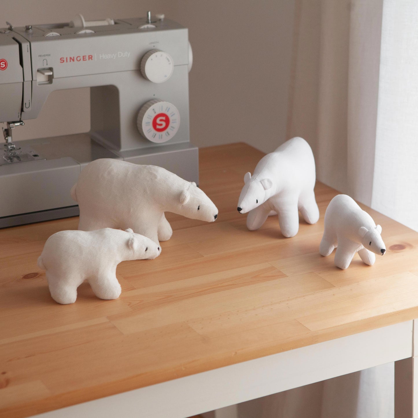 Polar Bear Toy / PDF Pattern and Sewing Tutorial