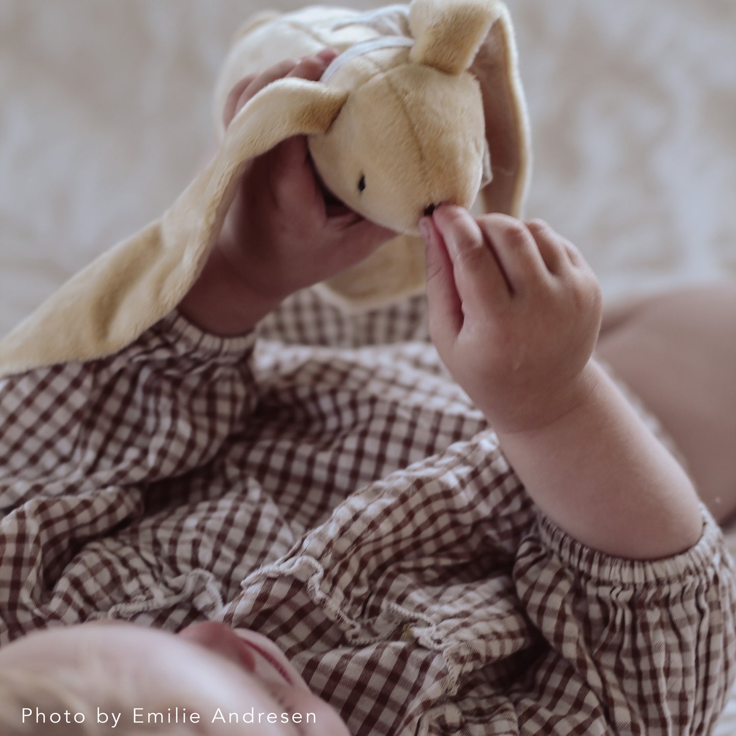 Handmade Plush Toy / Bunny Family of Two: Mom + Baby