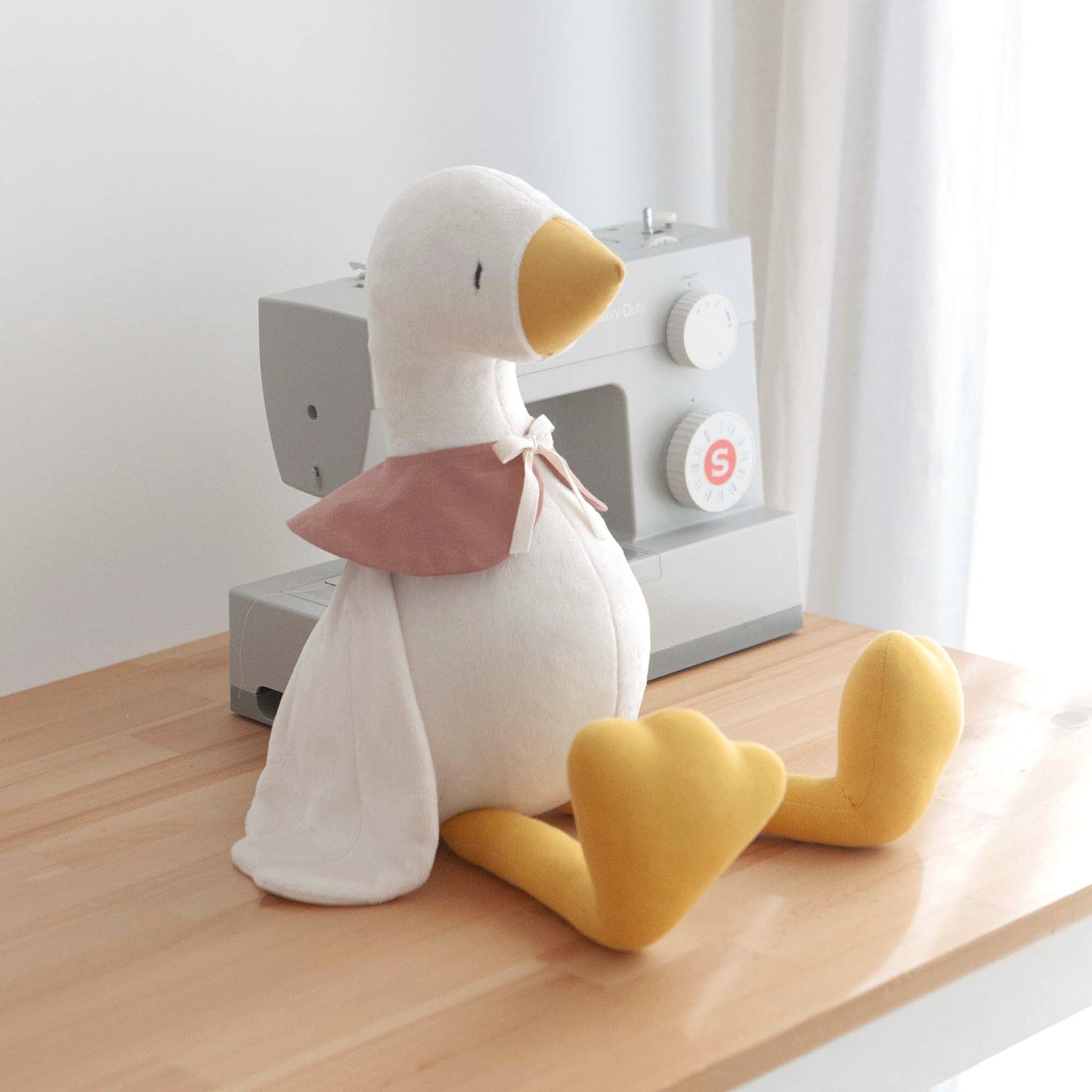 Handmade Plush Toy / Goose / baby room decor / 15 inches tall
