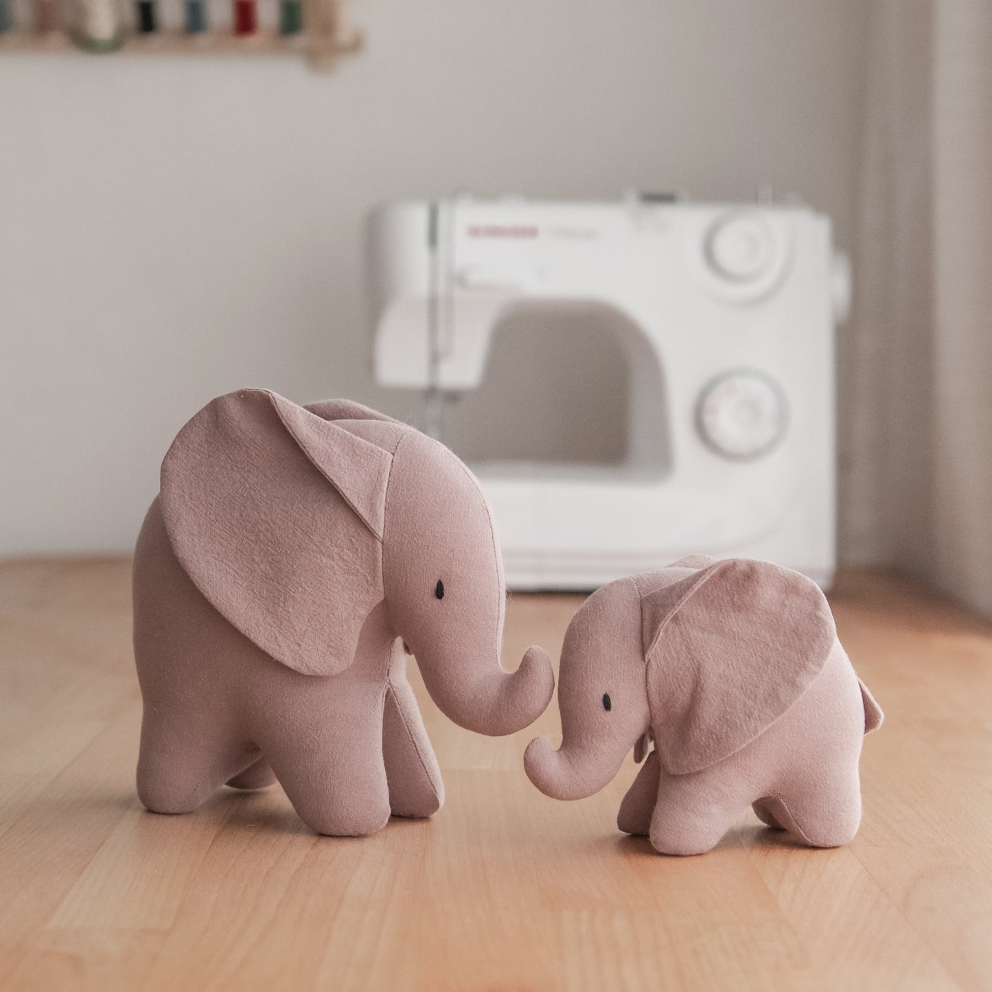 Elephants / handmade toy / baby room decor