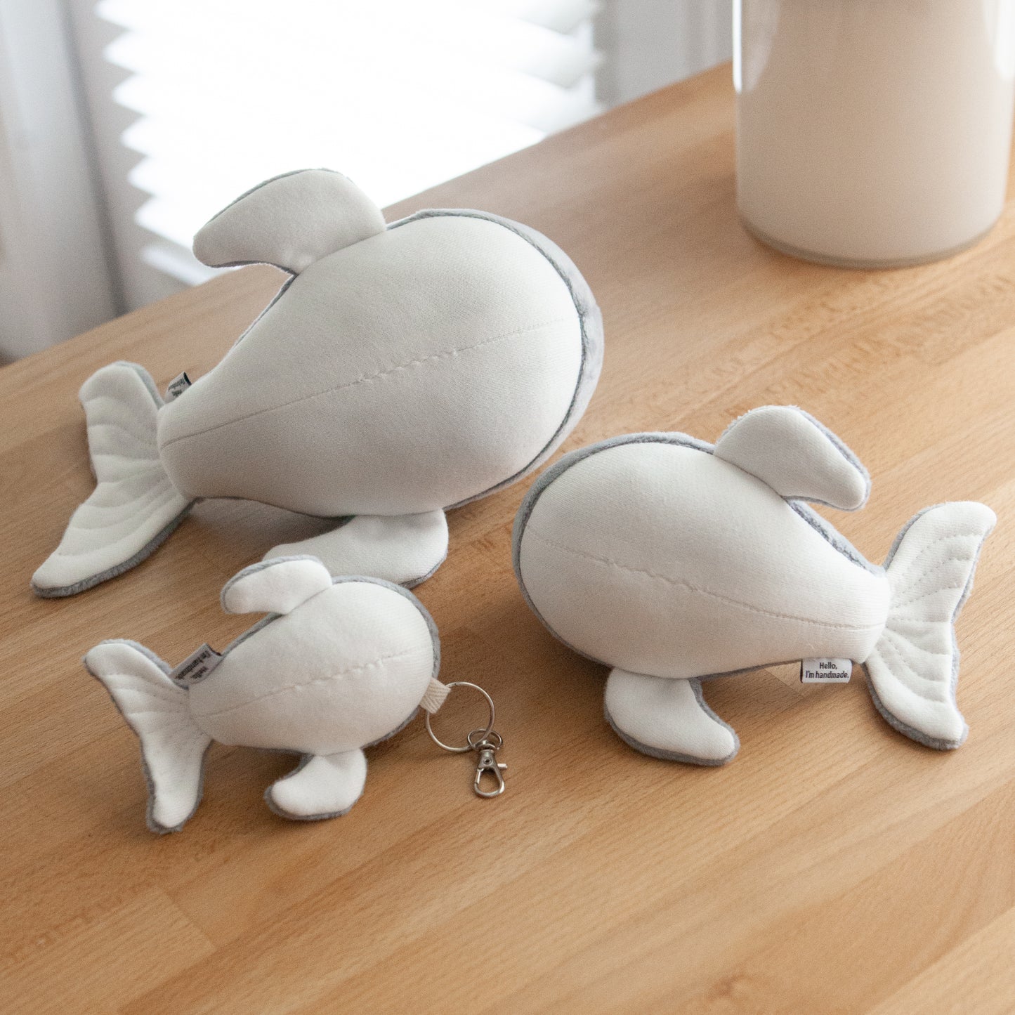 Handmade Plush Toy / Whale / baby room decor