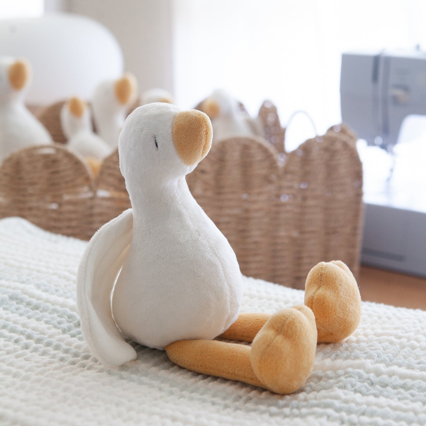 Handmade Plush Toy / Goose / baby room decor