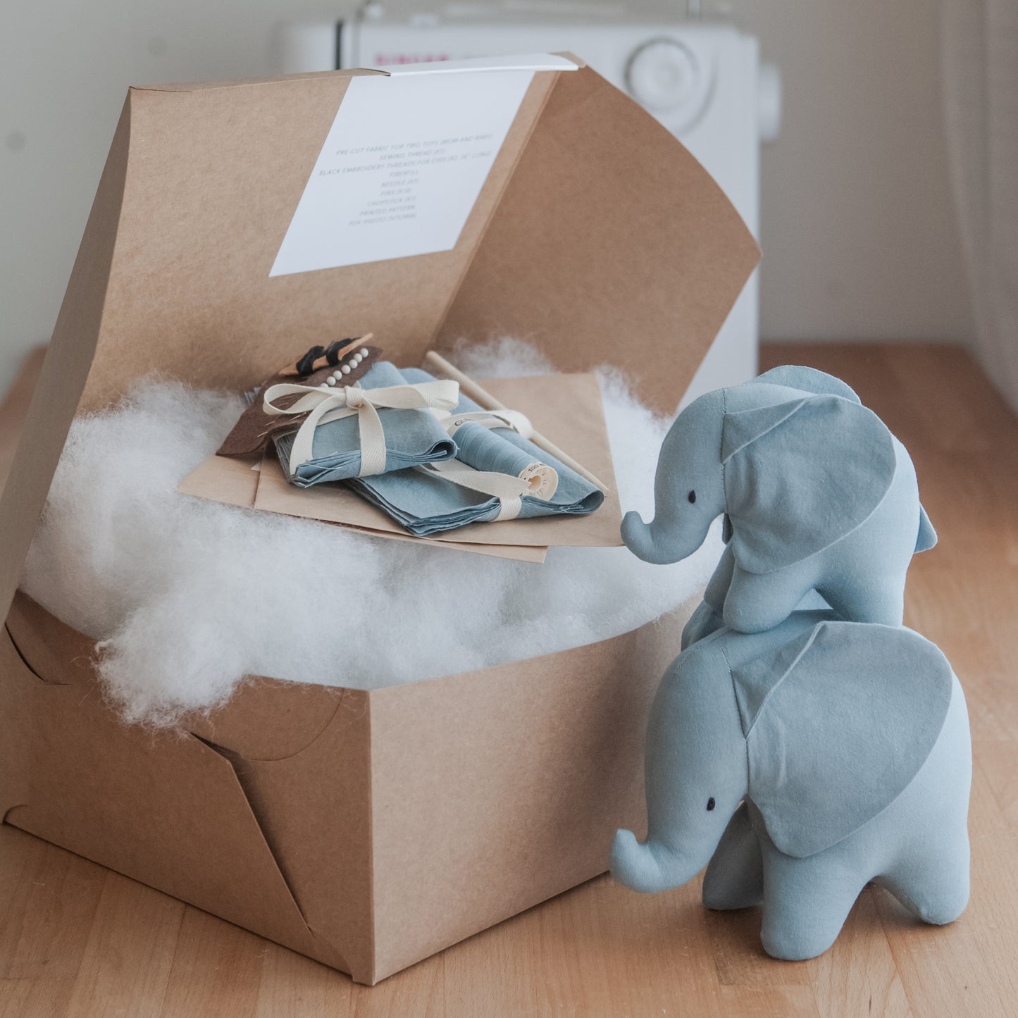 Toy Sewing Kit / Elephants Toys / Pre-order