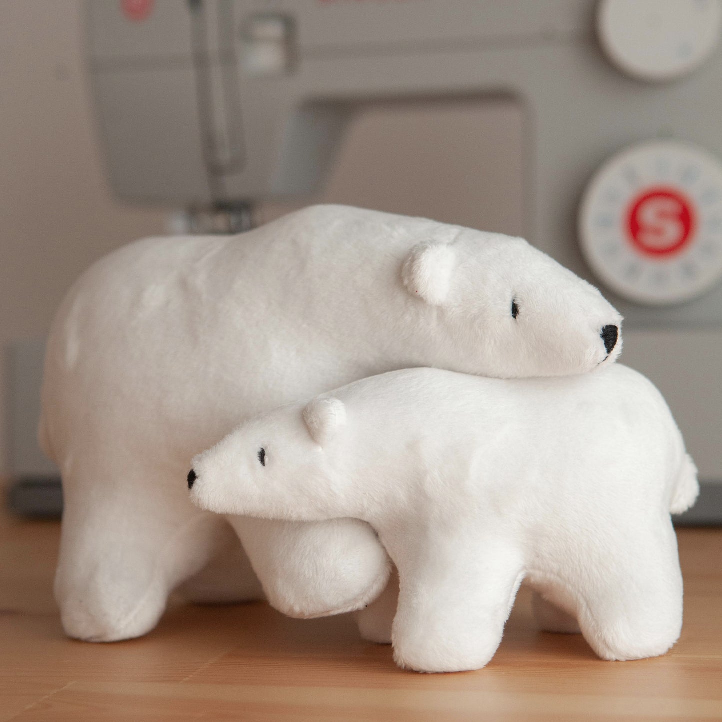 Handmade Plush Toy / Polar Bear / baby room decor