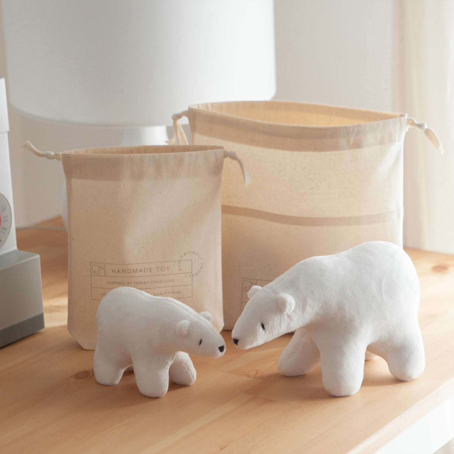 Handmade Plush Toy / Polar Bear / baby room decor