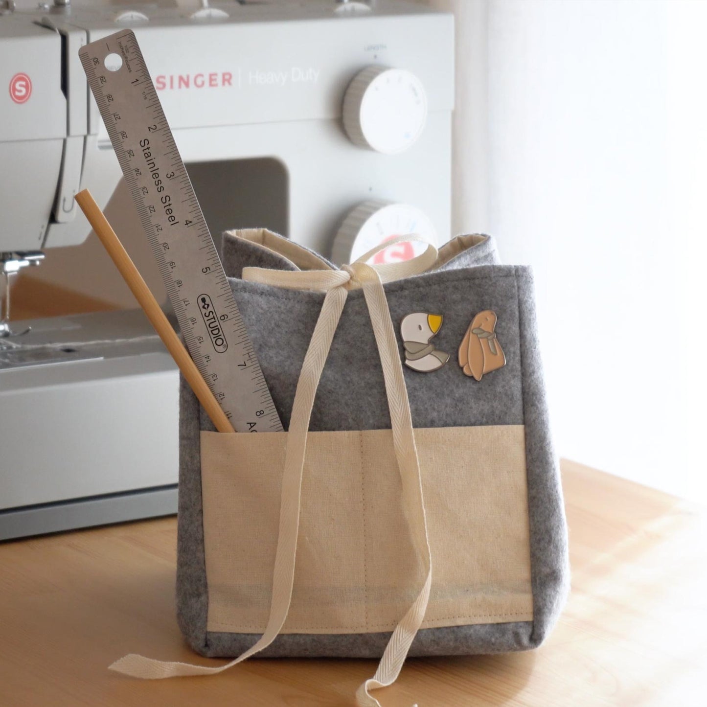 Felt Basket / PDF Sewing Photo Tutorial