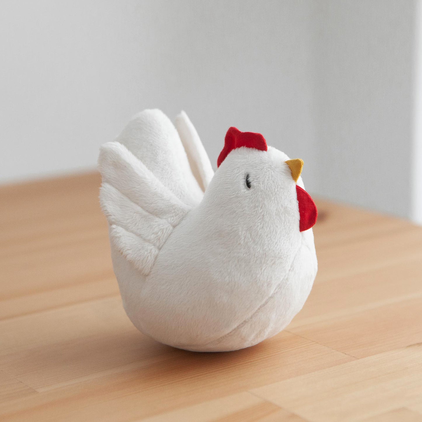 Handmade Plush Toy / Chicken Family of Two: Mom + Baby