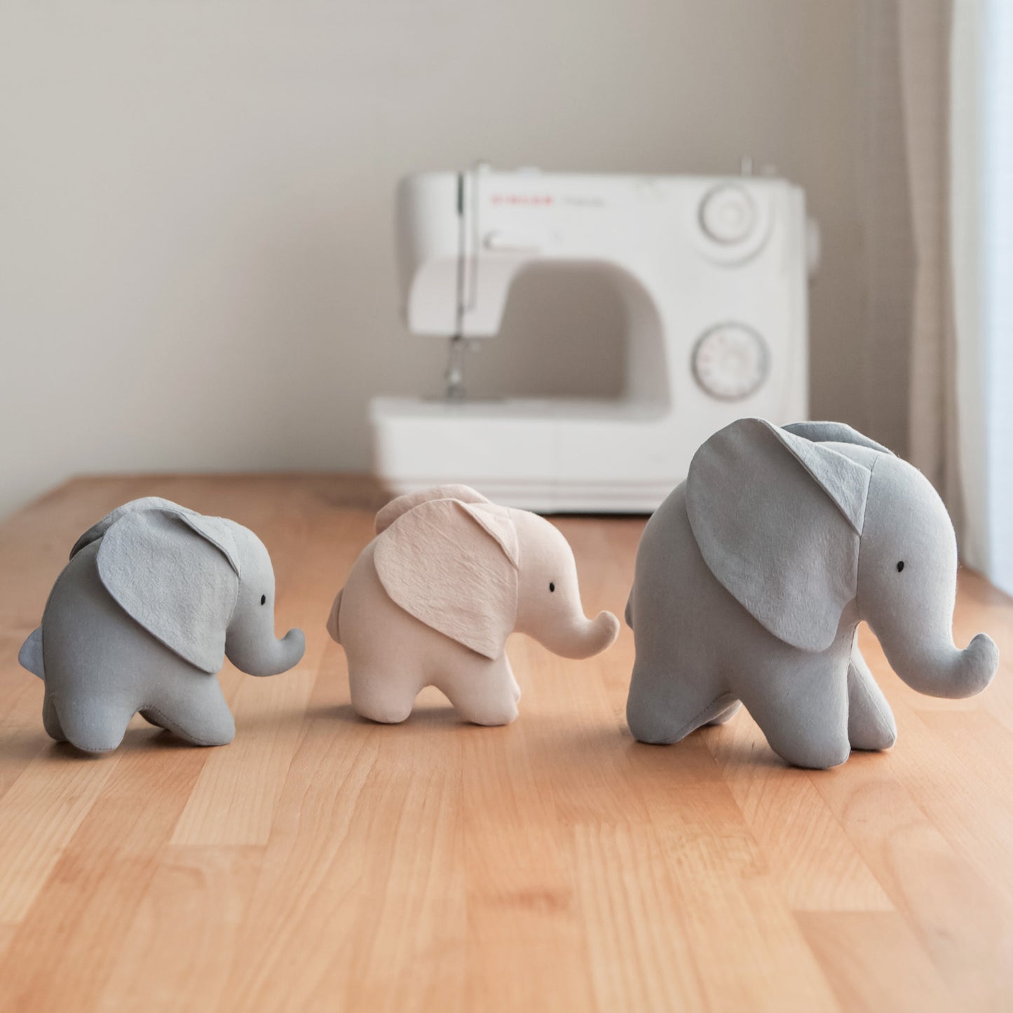 Elephant Toy / PDF Pattern and Sewing Tutorial