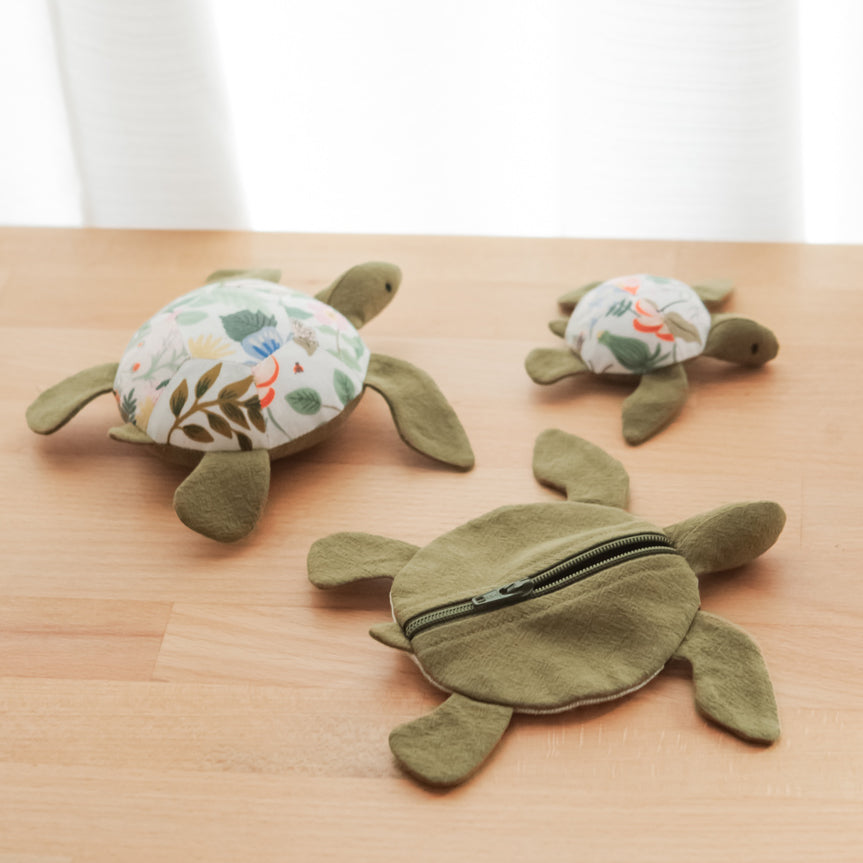 Stuffed Turtle Pajamas Case Free Sewing Pattern