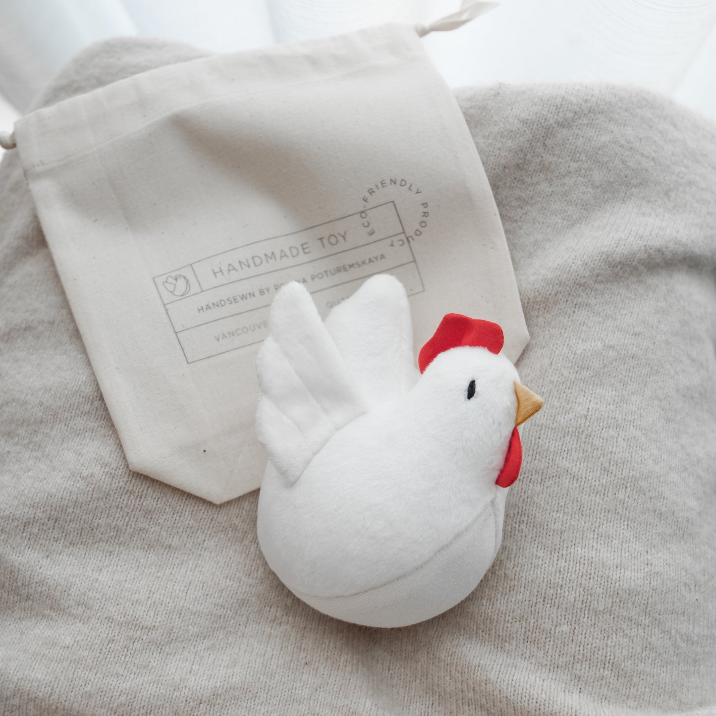 Chicken Toy / PDF Pattern and Sewing Tutorial