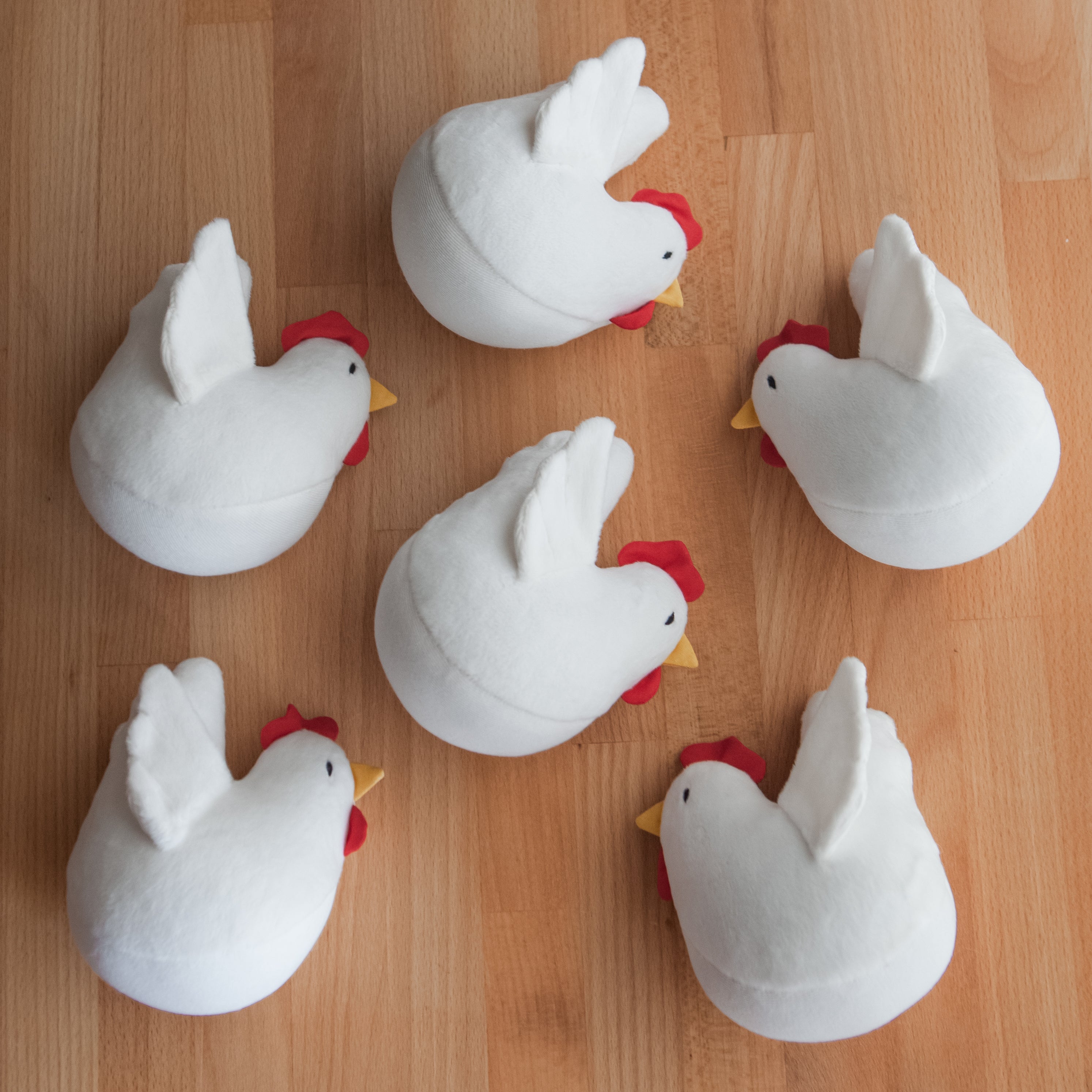 Chicken stuffed animal store pattern