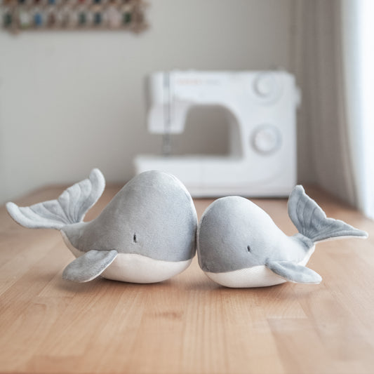 Whale Toy / PDF Pattern and Sewing Tutorial