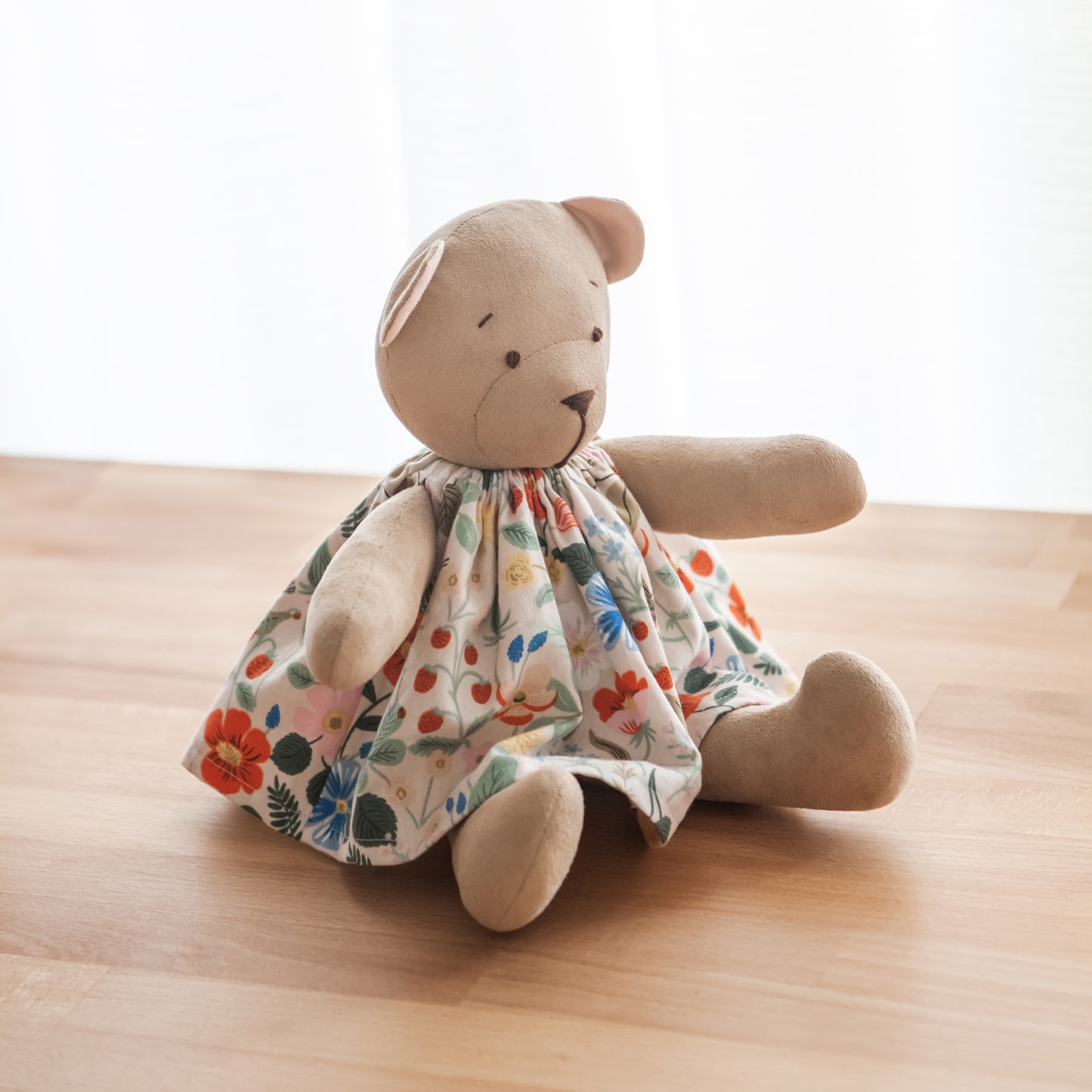 Dress & Overalls for Bear Toy / PDF Pattern and Sewing Tutorial