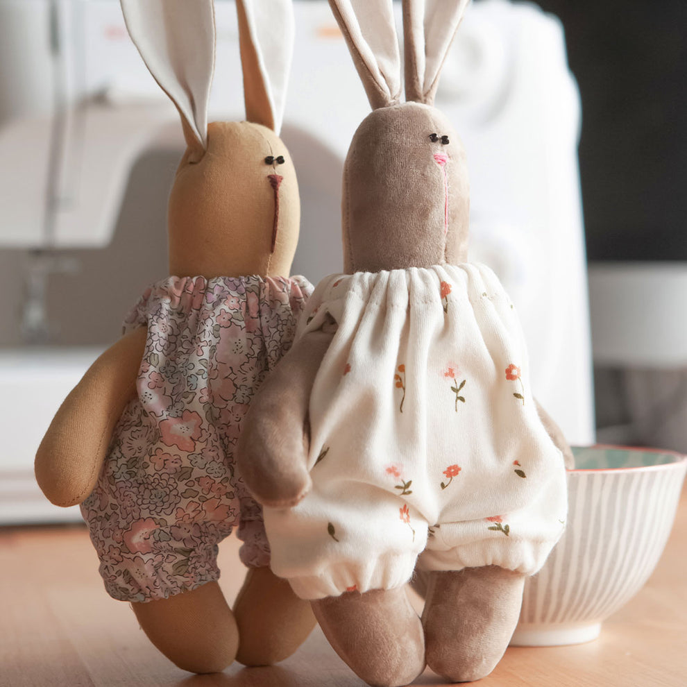 Bunny & Overalls / PDF Pattern and Sewing Tutorial toysbypolina
